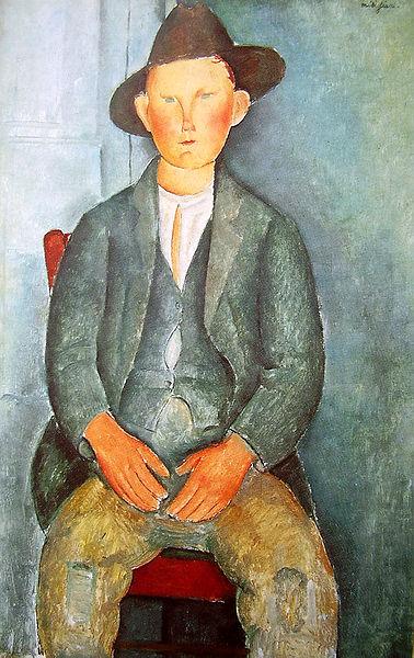 Amedeo Modigliani Junger Bauer oil painting image